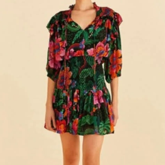 Farm Rio Floral Dress - Picture 4 of 6